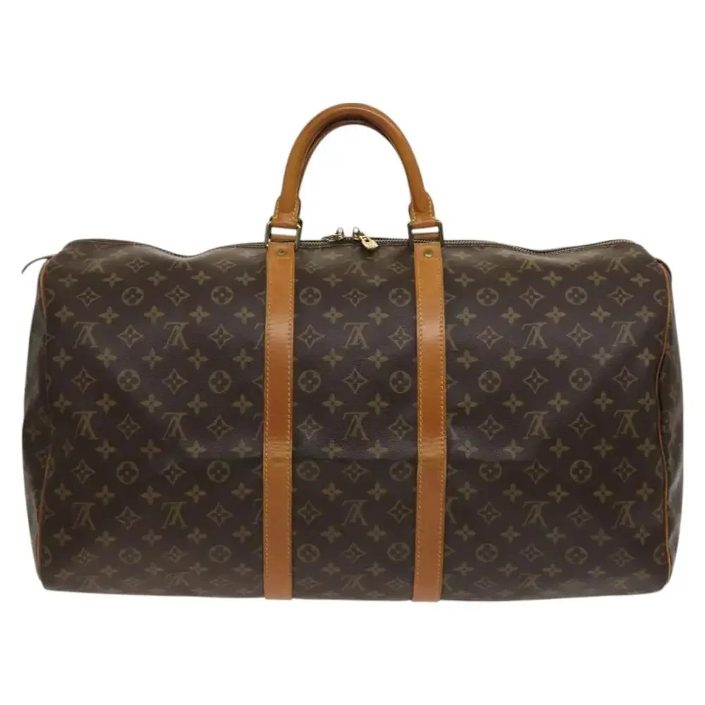 LOUIS VUITTON Monogram Keepall 55 Boston Bag M41424